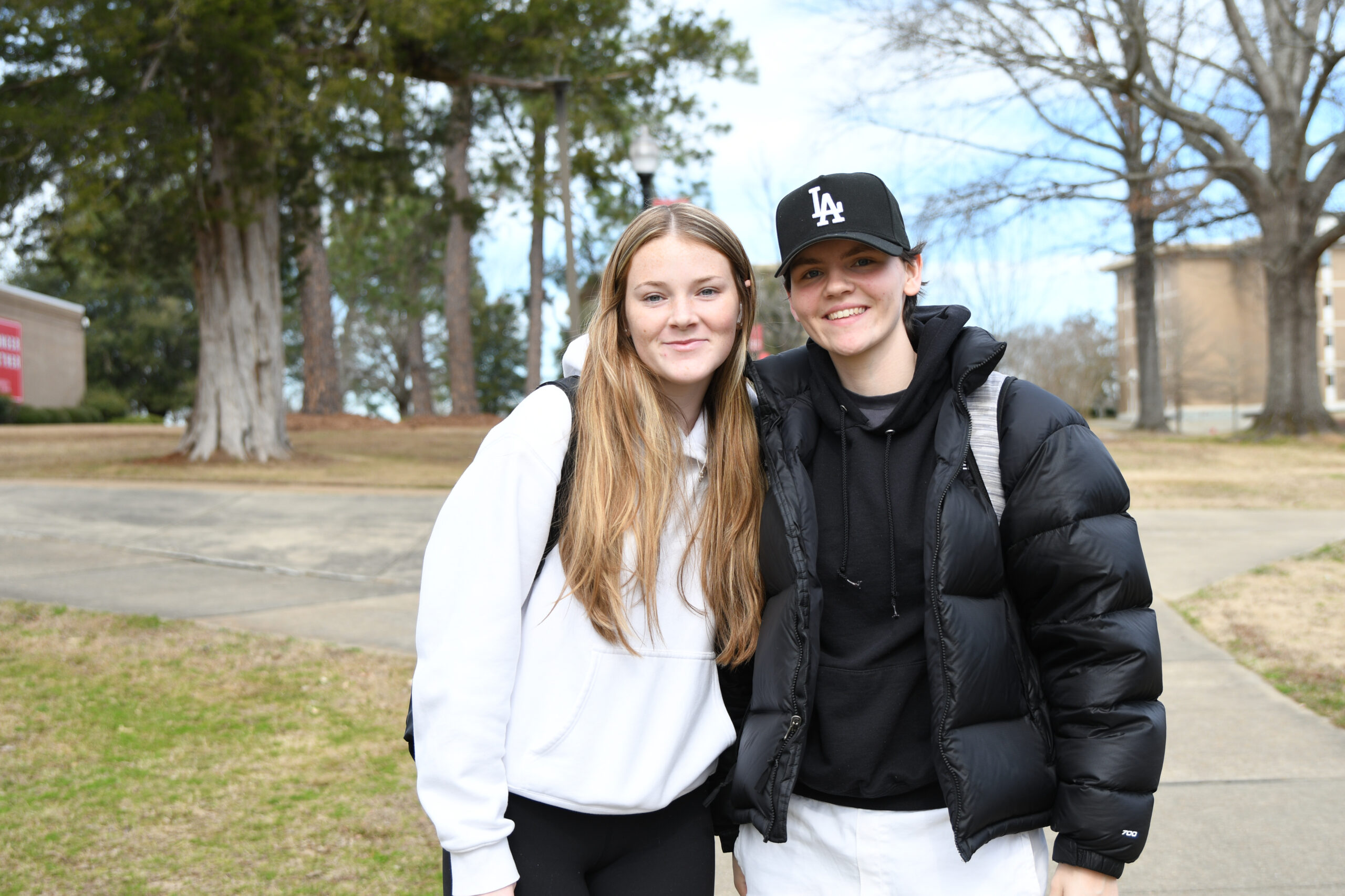 Two UWA Students pose for a photo
