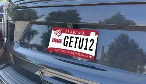 UWA license plate