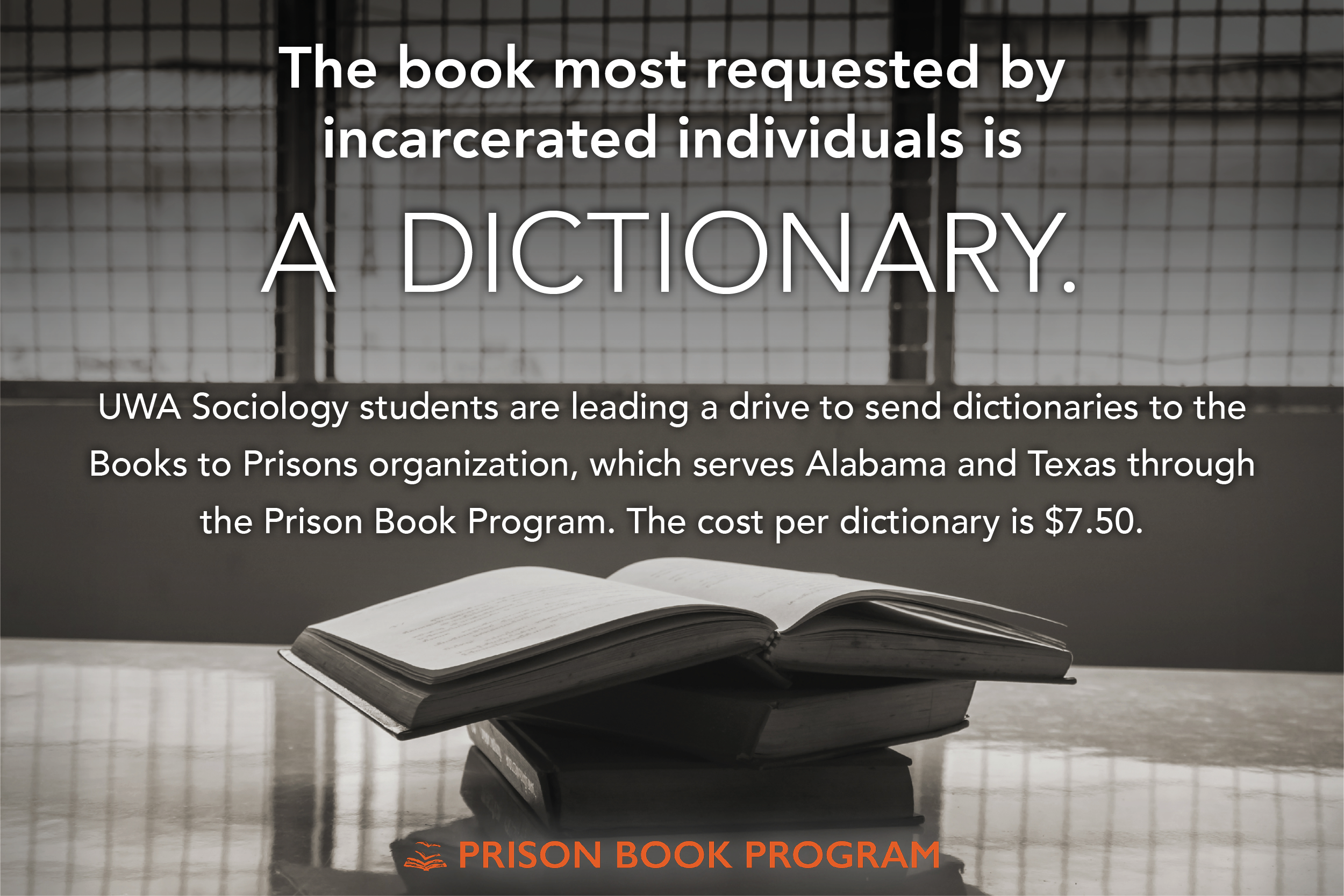 UWA Books for Prisons graphic.