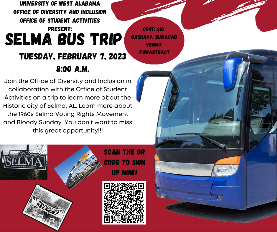 Selma bus trip flyer